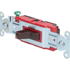 1 Pole, 120 to 277 VAC, 20 Amp, Industrial Grade Toggle Wall Switch