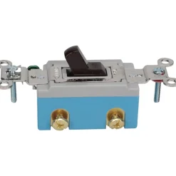 1 Pole, 120 to 277 VAC, 15 Amp, Industrial Grade Toggle Wall Switch