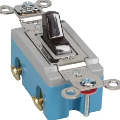 1 Pole, 120 to 277 VAC, 15 Amp, Industrial Grade Toggle Wall Switch
