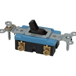 1 Pole, 120 to 277 VAC, 15 Amp, Industrial Grade Toggle Wall Switch