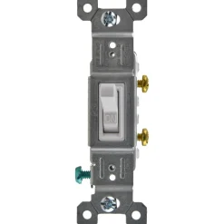 1 Pole, 120 VAC, 15 Amp, Specification Grade Toggle Wall Switch