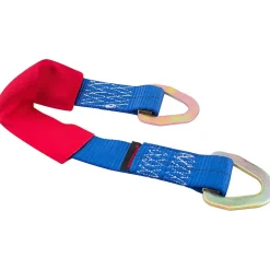 Polyester Axle Strap Tie Down: 2' Long, 2" Wide, 10000 lb Breaking Strength, 33000.000 lb Load Capacity