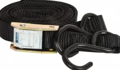 Polyester Cam Buckle Strap Tie Down: 15' Long, 1" Wide, 750 lb Breaking Strength, 250.000 lb Load Capacity