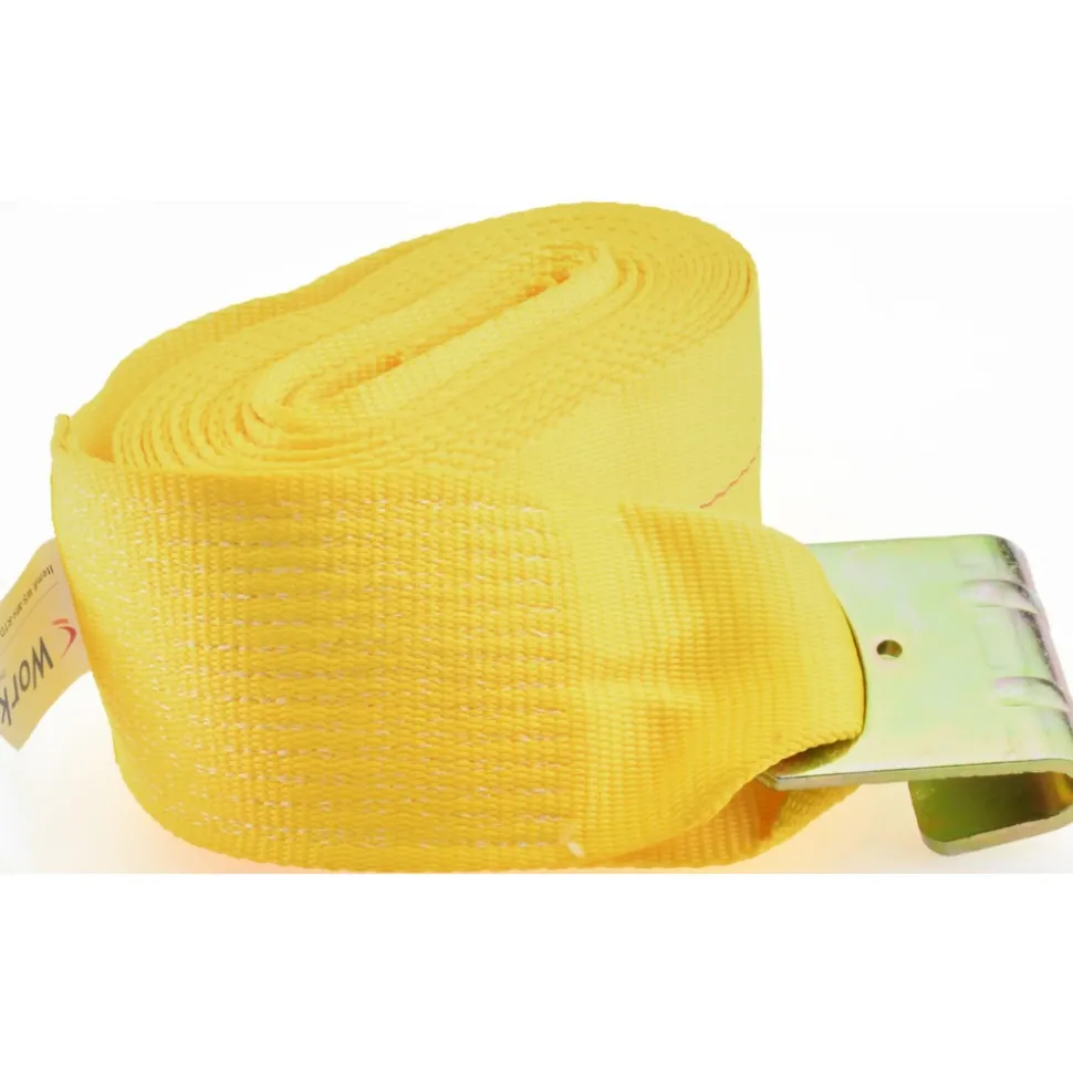 Polyester Ratchet Logistic Strap Tie Down: 12' Long, 1000 lb Load Capacity