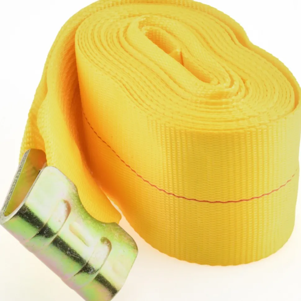 Polyester Ratchet Logistic Strap Tie Down: 12' Long, 1000 lb Load Capacity