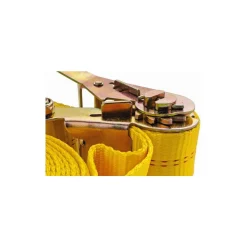 Polyester Ratchet Strap Tie Down: 27' Long, 2