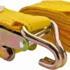 Polyester Ratchet Strap Tie Down: 5000 lb Breaking Strength, 1666.000 lb Load Capacity