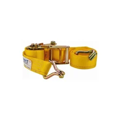 Polyester Ratchet Strap Tie Down: 5000 lb Breaking Strength, 1666.000 lb Load Capacity