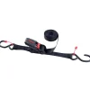 Polyester Ratchet Strap Tie Down: 15' Long, 1" Wide, 1300 lb Breaking Strength, 433.000 lb Load Capacity