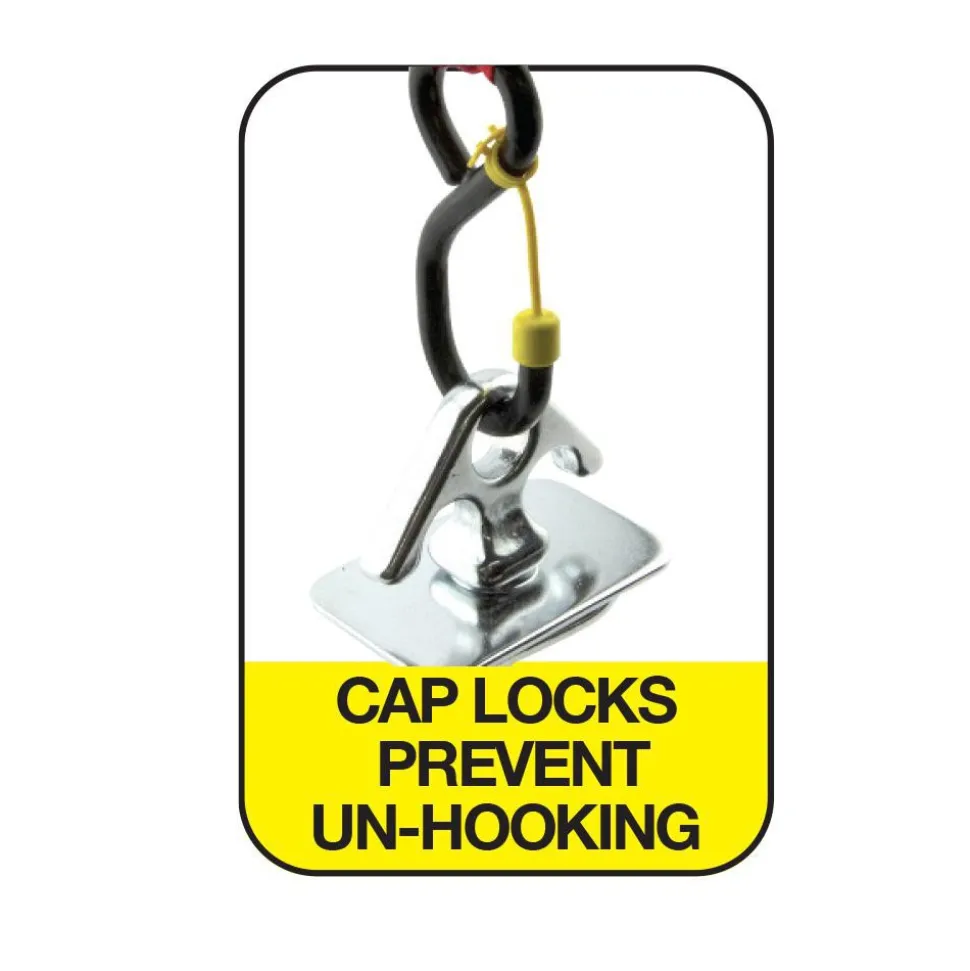 Polyester Ratchet Strap Tie Down: 15' Long, 1" Wide, 1300 lb Breaking Strength, 433.000 lb Load Capacity