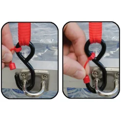 Polyester Ratchet Strap Tie Down: 14' Long, 1-1/4" Wide, 2000 lb Breaking Strength, 665.000 lb Load Capacity