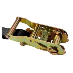 Polyester Ratchet Strap Tie Down: 15' Long, 1