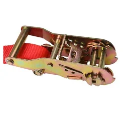 Polyester Ratchet Strap Tie Down: 15' Long, 1
