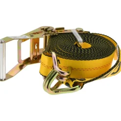 Polyester Ratchet Strap Tie Down: 27' Long, 2