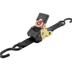 Polyester Retractable Ratchet Tie-Down Tie Down: 10' Long, 2" Wide, 3300 lb Breaking Strength, 1100.000 lb Load Capacity