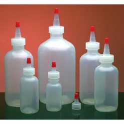 Polyethylene Dispensing Bottle: 3.1" Width/Dia