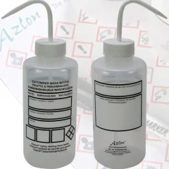 Polyethylene Safety Wash Bottle: 3" Width/Dia