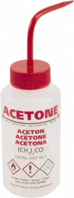 Polyethylene Safety Wash Bottle: 3" Width/Dia