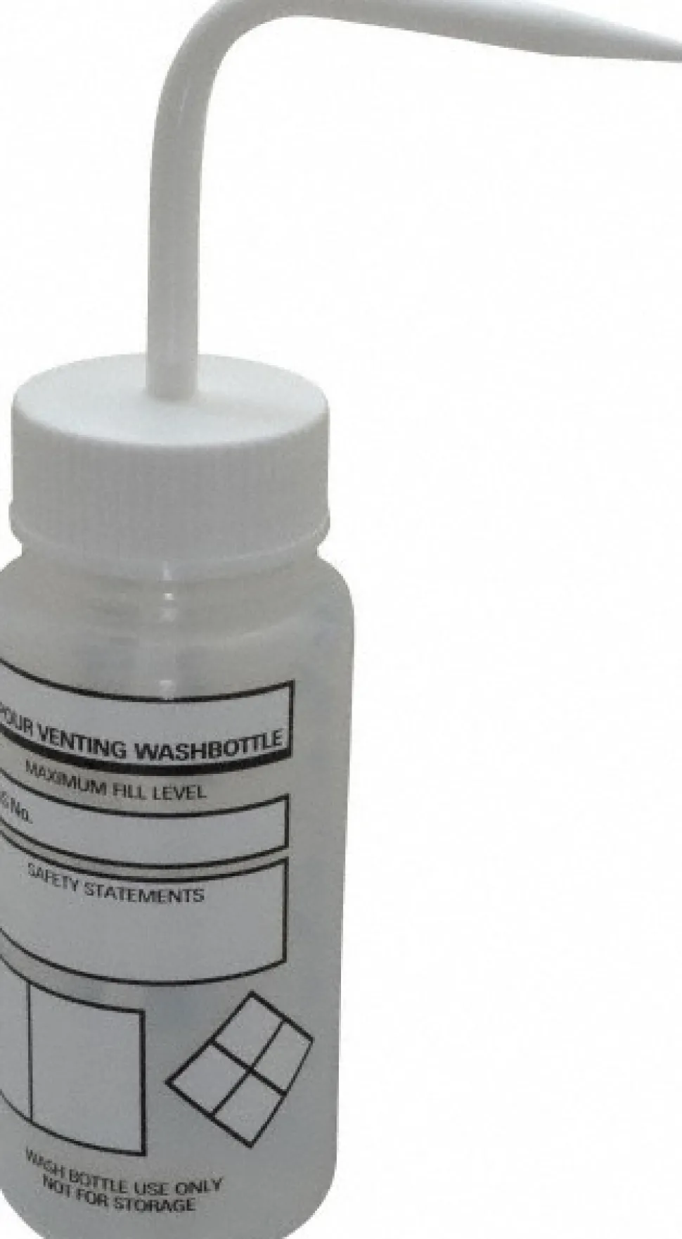 Polyethylene Safety Wash Bottle: 2.4" Width/Dia