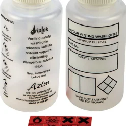 Polyethylene Safety Wash Bottle: 2.4" Width/Dia