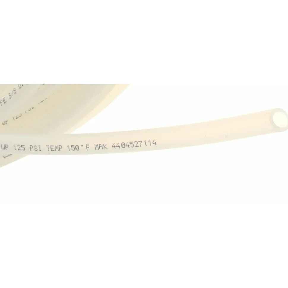Polyethylene Tube: 1/4" ID x 3/8" OD, 100' Long