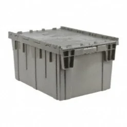 Polypropylene Attached-Lid Storage Tote: