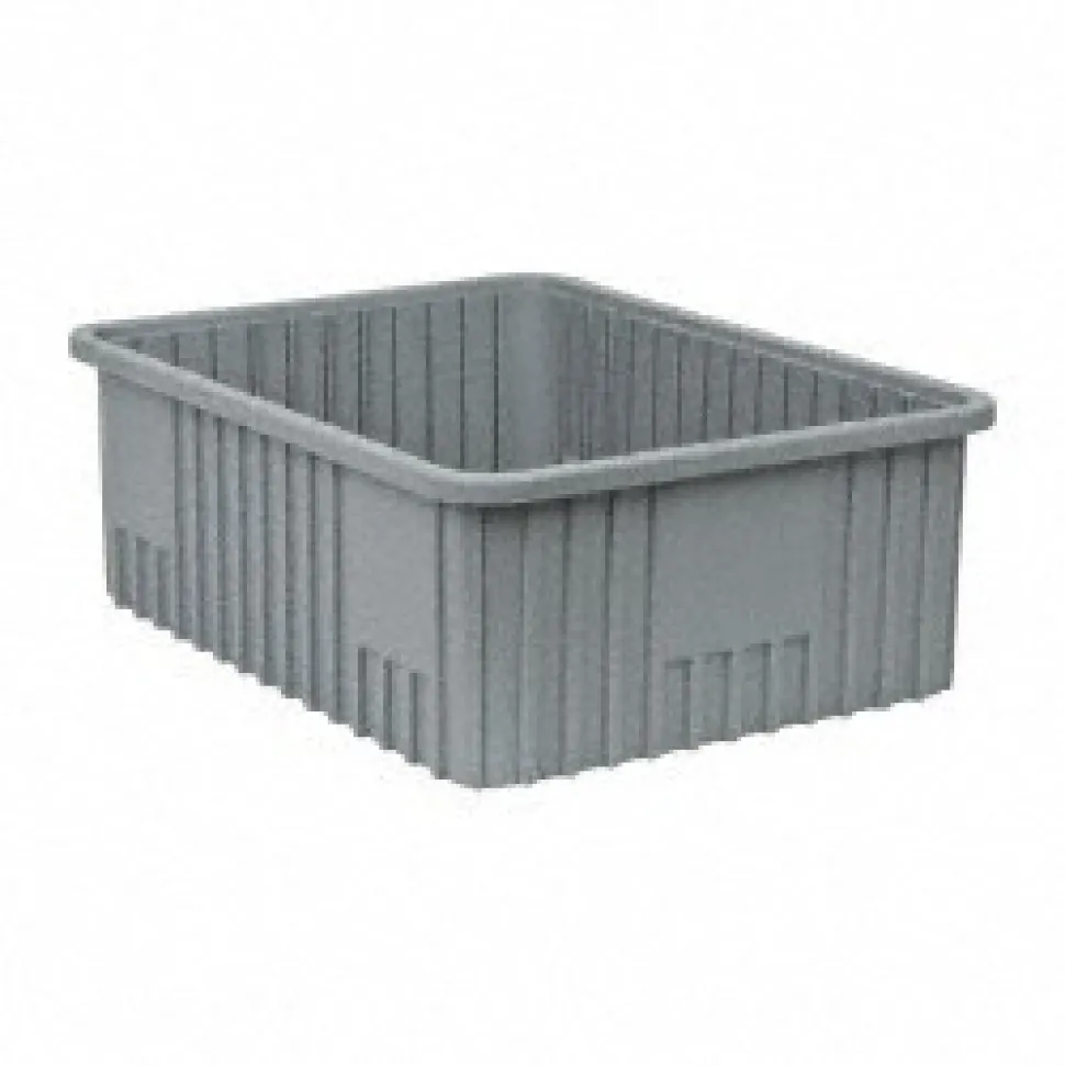 Polypropylene Dividable Storage Tote: 100 lb Capacity