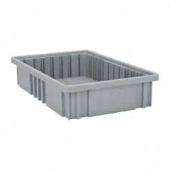 Polypropylene Dividable Storage Tote: 75 lb Capacity