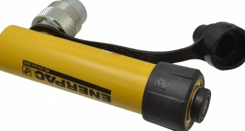 Portable Hydraulic Cylinder: 5 Ton, 3.11" Stroke, Single Acting, 2.98 cu in