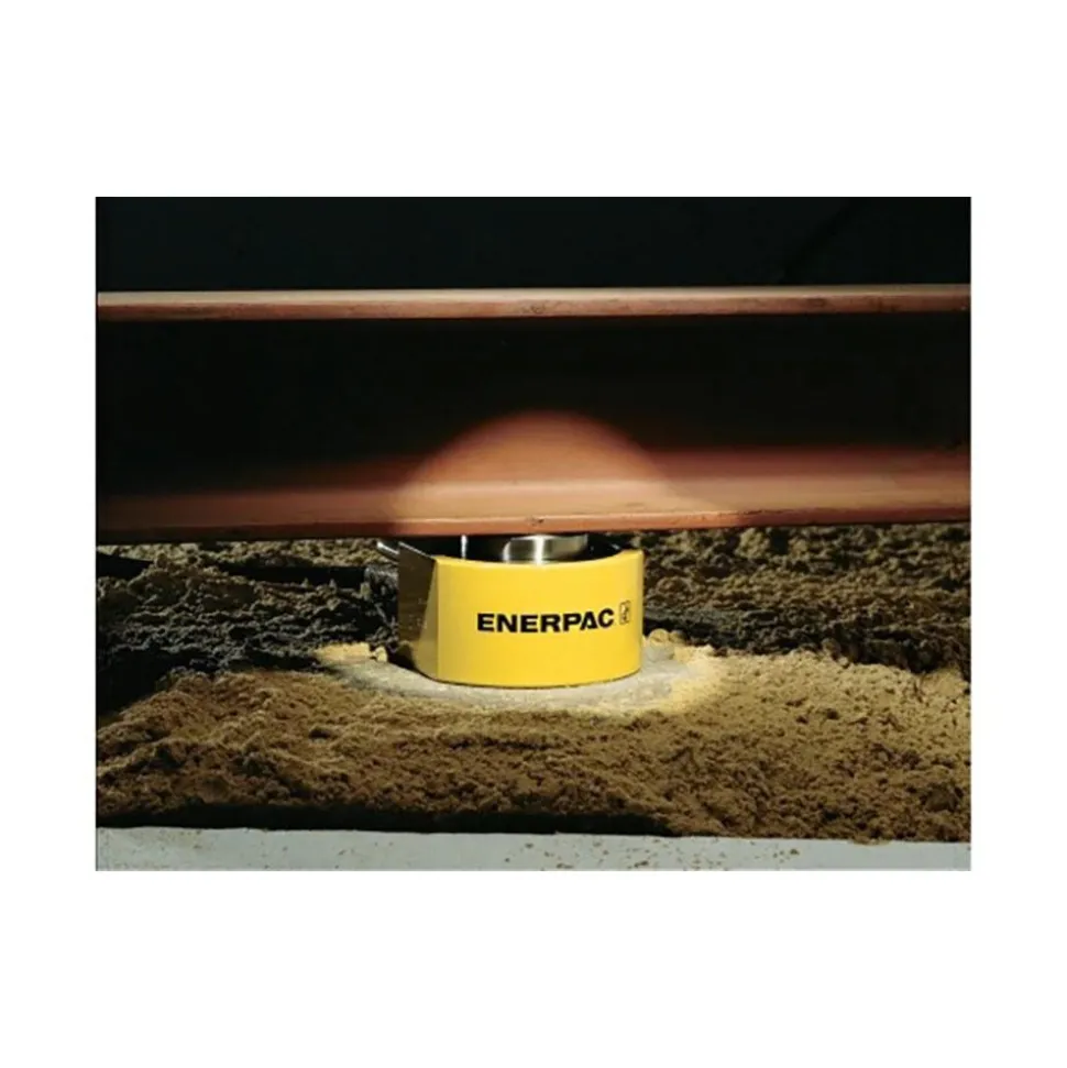 Portable Hydraulic Cylinder: 32 Ton, 2.44" Stroke, Single Acting, 15.82 cu in