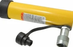 Portable Hydraulic Cylinder: 11 Ton, 6.13" Stroke, Single Acting, 13.70 cu in