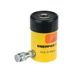 Portable Hydraulic Cylinder: 14 Ton, 1.63" Stroke, Single Acting, 4.49 cu in
