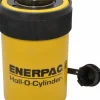 Portable Hydraulic Cylinder: 24 Ton, 2" Stroke, Single Acting, 9.46 cu in