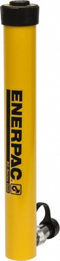 Portable Hydraulic Cylinder: 11 Ton, 14" Stroke, Single Acting, 31.31 cu in