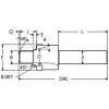 Porting Tool: 1.635" Spotface Dia, 3/4" Tube OD, Reamer, Tube Dash #12