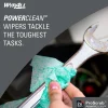 PowerClean™ ProScrub™ Heavy Duty Wet Towels (91371), Dual Action Cleaning, Large 9.5" x 12" Wipes, Bucket Included