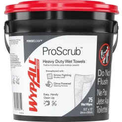 PowerClean™ ProScrub™ Heavy Duty Wet Towels (91371), Dual Action Cleaning, Large 9.5