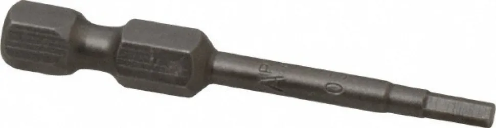 Power Screwdriver Bit: Hex Bit, 3/32" Hex