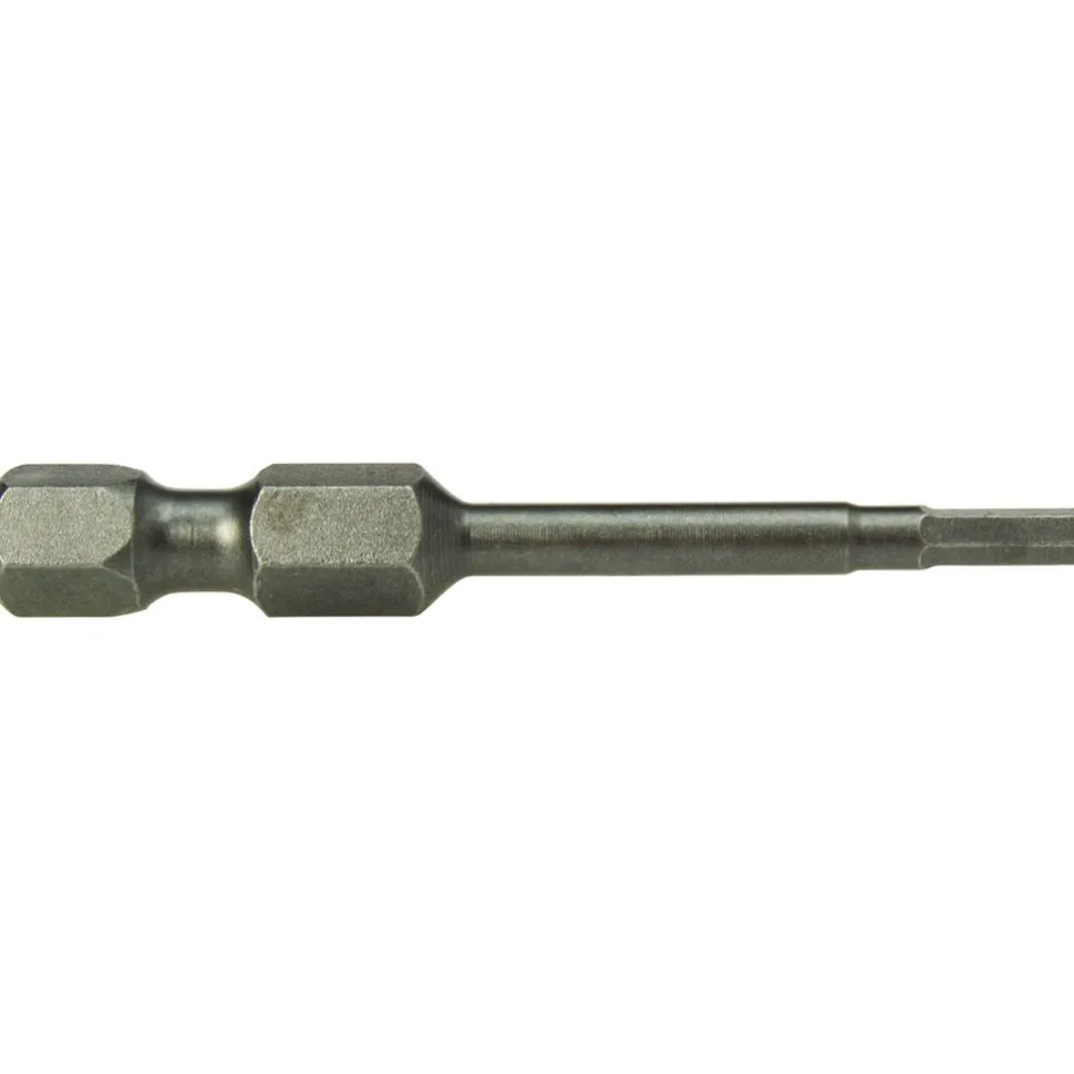 Power Screwdriver Bit: Hex Bit, 3/32" Hex