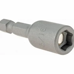 Power Screwdriver Bit: Magnetic Nutsetter Bit, 5/16" Hex