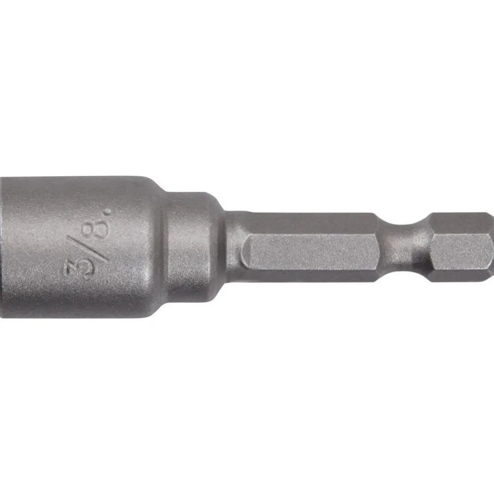 Power Screwdriver Bit: Magnetic Nutsetter Bit, 3/8" Hex