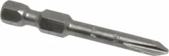 Power Screwdriver Bit: Phillips Bit, 1/4" Hex, #1 Phillips