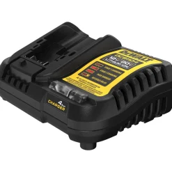 Power Tool Chargers: Voltage: 120 V; Power Source: AC Wall Outlet; For Use With: DEWALT 12V MAX, DEWALT 20V MAX, and FLEXVOLT Batteries