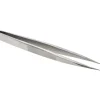 Precision Tweezer: OOD-SS, Stainless Steel, Very Strong with Serrated Body & Heavy Tip, 4-3/4" OAL