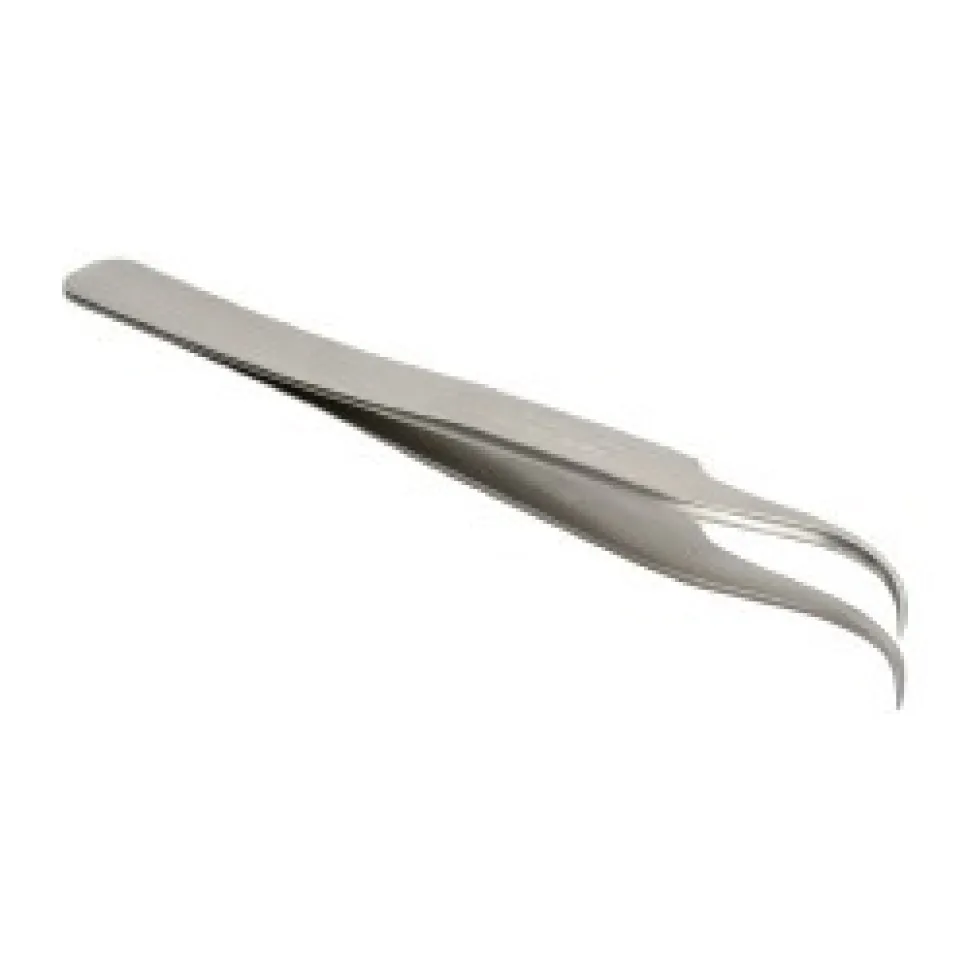 Precision Tweezer: 7-SA, Curved Tip, 4-3/8" OAL