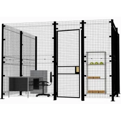 Prefab Structure Partitions: Overall Height: 99.5 in; Width (Inch): 3; Overall Depth: 2.5 in; Construction: Welded