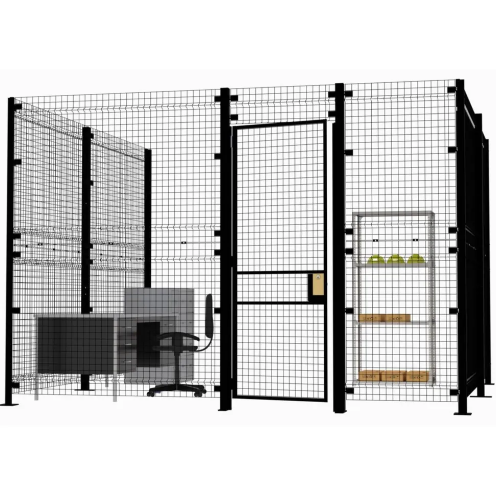 Prefab Structure Partitions: Overall Height: 48 in; Width (Inch): 94; Overall Depth: 1.5 in; Construction: Welded