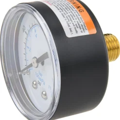 Pressure Gauge: 2" Dial, 160 psi, 1/4" Thread, NPT, Center Back Mount