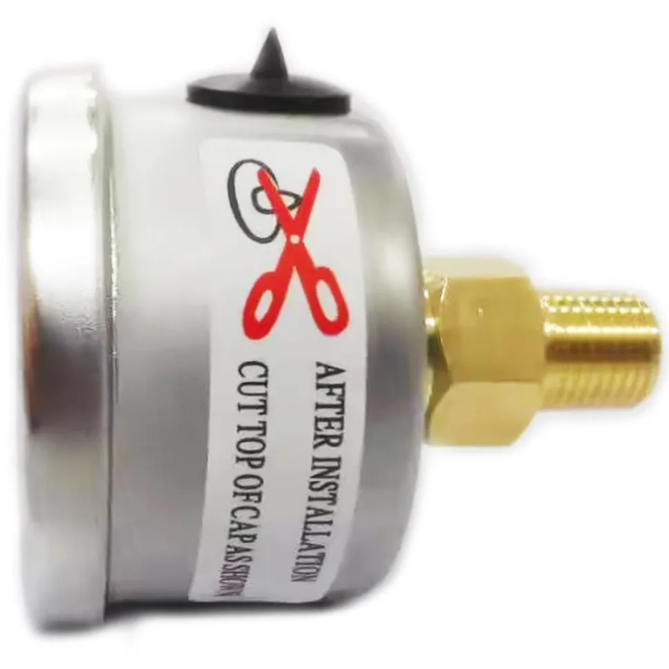 Pressure Gauge: 1-1/2" Dial, 160 psi, 1/8" Thread, NPT, Center Back Mount