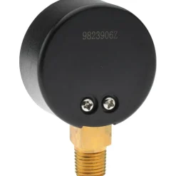 Pressure Gauge: 2" Dial, 60 psi, 1/4" Thread, NPT, Lower Mount